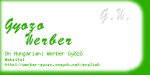 gyozo werber business card
