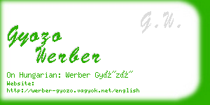 gyozo werber business card